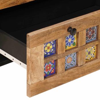 Sideboard 2 pcs Natur 60 x 33 x 75 cm Massivholz Mango