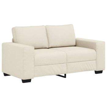 Sofa 3 stk. Beige Leinenmischgewebe