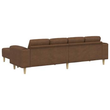 Wohnzimmer Couch 3 pcs Braun