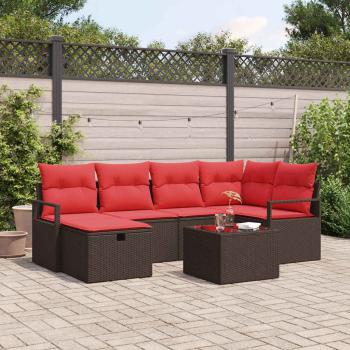 ARDEBO.de - Gartensofa-set mit Kissen mit Speicher Poly-Rattan