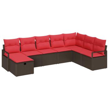 Sofa Set 6 stk. Poly-Rattan