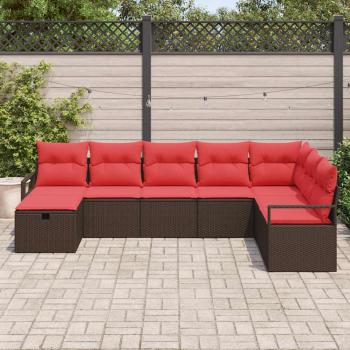Sofa Set 6 stk. Poly-Rattan