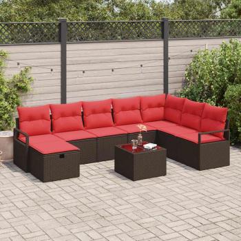 ARDEBO.de - Sofa Set 5 stk. Poly-Rattan