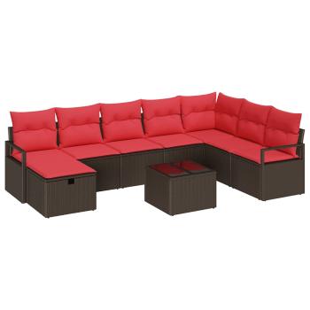 Sofa Set 5 stk. Poly-Rattan