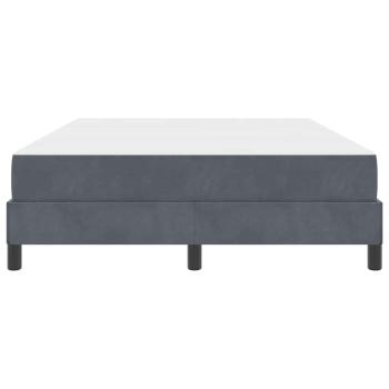 Boxspringbett mit Matratze Dunkelgrau 160 x 210 cm Stoff