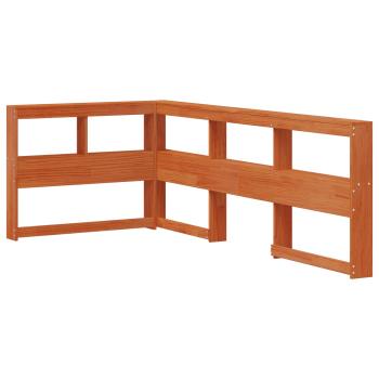 Bücherregal-Bett mit Kopfteil mit Speicher Massivholz Kiefer
