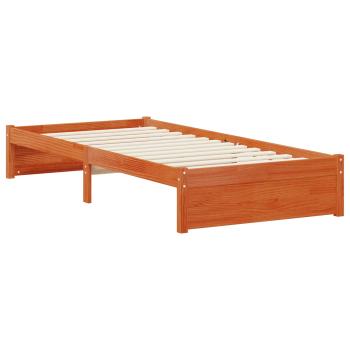 Bücherregal-Bett mit Kopfteil mit Speicher Massivholz Kiefer