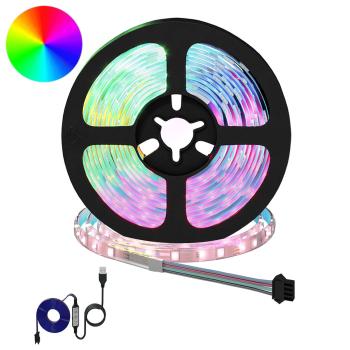 ARDEBO.de - LED Streifen 12 Stk. Schwarz und Transparent