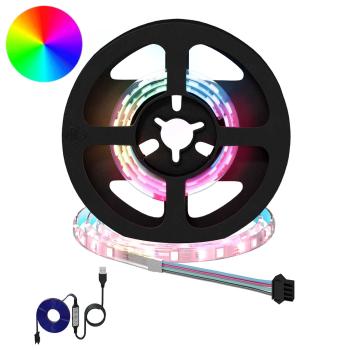 ARDEBO.de - LED Streifen 12 Stk. Schwarz und Transparent