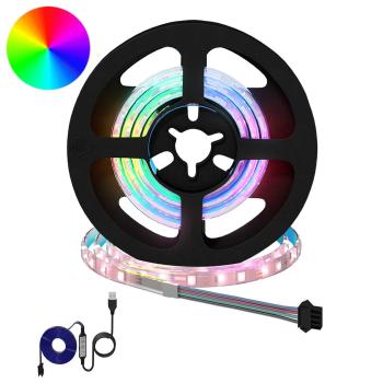 ARDEBO.de - LED Streifen 12 Stk. Schwarz und Transparent
