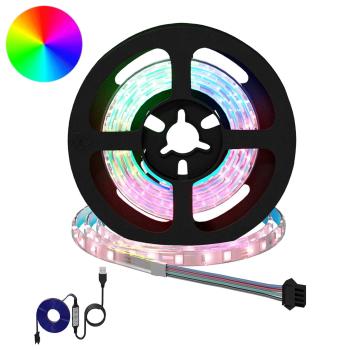 ARDEBO.de - LED Streifen 12 Stk. Schwarz und Transparent
