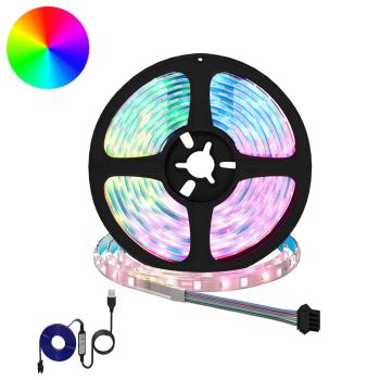 ARDEBO.de - LED Streifen 12 Stk. Schwarz und Transparent