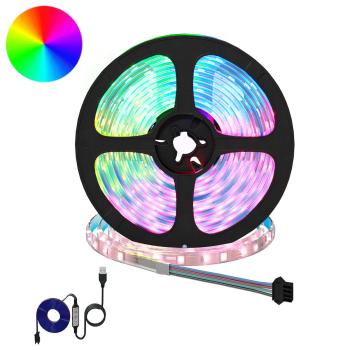 ARDEBO.de - LED Streifen 12 Stk. Schwarz und Transparent