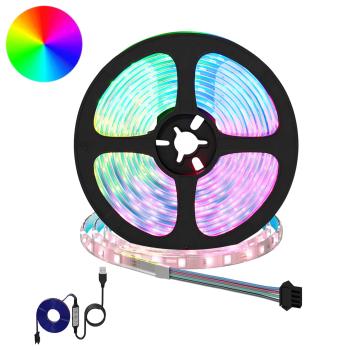 ARDEBO.de - LED Streifen 12 Stk. Schwarz und Transparent