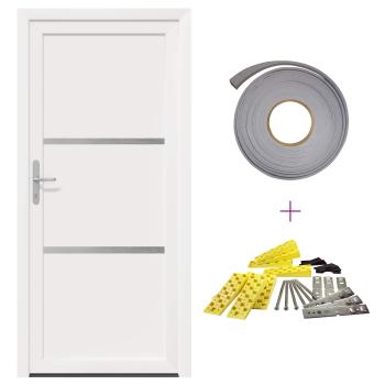 Vordertür 98 x 200 cm PVC Weiß