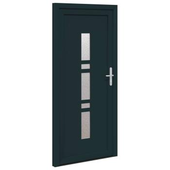 Vordertür 88 x 200 cm PVC Anthrazit