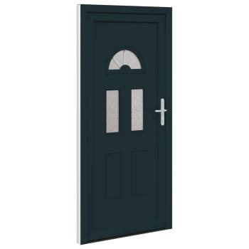Vordertür 110 x 210 cm PVC Anthrazit