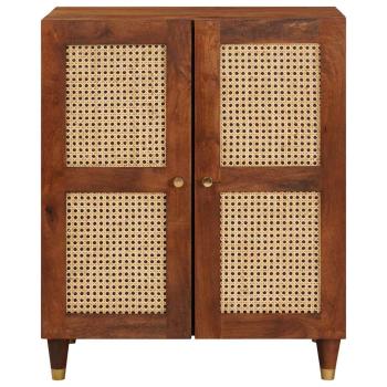 Sideboard Braun 60 x 33 x 75 cm Massivholz Mango