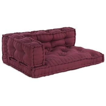 Pallet Sofa Kissen 3 Stk. Stoff Kastanienbraun 120 x 80 x 38 cm