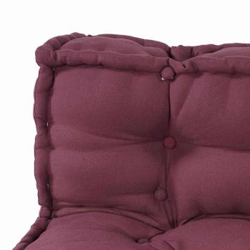 Pallet Sofa Kissen 3 Stk. Stoff Kastanienbraun 120 x 80 x 38 cm