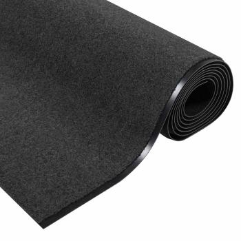 Fußmatte Anthrazit und Schwarz 120 x 400 cm 100% Polyamid