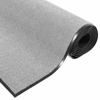 Fußmatte Grau und Schwarz 120 x 180 cm 100% Polyamid