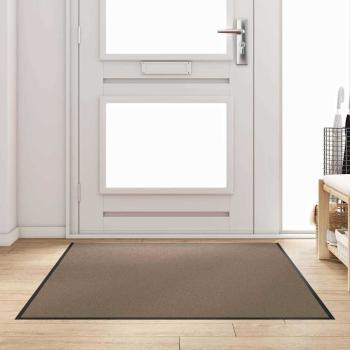 ARDEBO.de - Fußmatte Beige und Schwarz 120 x 180 cm 100% Polyamid