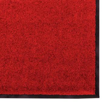 Fußmatte Rot und Schwarz 60 x 180 cm 100% Polyamid