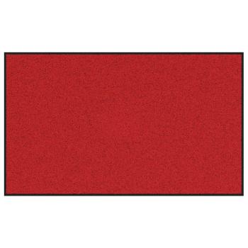 Fußmatte Rot und Schwarz 90 x 150 cm 100% Polyamid