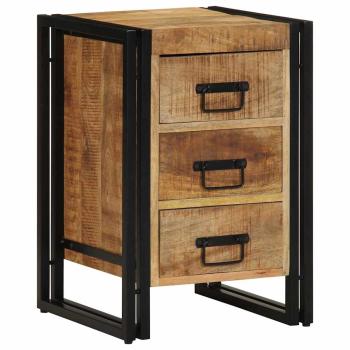 Nachttisch Braun 40 x 40 x 59 cm Massivholz Mango