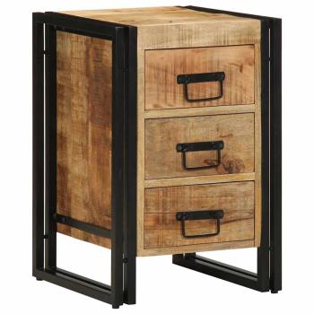 Nachttisch Braun 40 x 40 x 59 cm Massivholz Mango