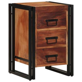 Nachttisch Braun 40 x 40 x 59 cm Massivholz Akazie