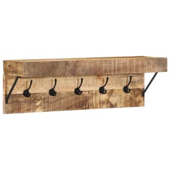 ARDEBO.de - Garderobenständer Braun 73 x 19 x 23 cm Massivholz Mango