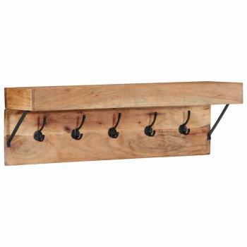 ARDEBO.de - Garderobenständer Braun 73 x 19 x 23 cm Massivholz Akazie