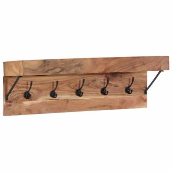 Garderobenständer Braun 73 x 19 x 23 cm Massivholz Akazie