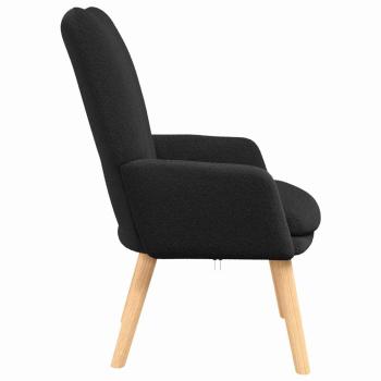 Sessel Schwarz 63 x 67 x 94 cm Schafstoff und Sperrholz