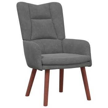 Sessel Dunkelgrau 63 x 67 x 94 cm Samt