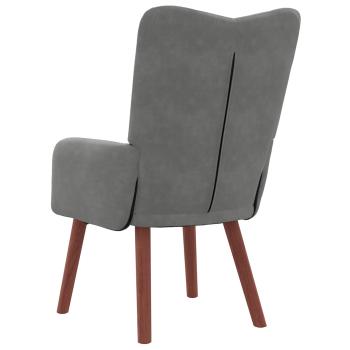 Sessel Dunkelgrau 63 x 67 x 94 cm Samt