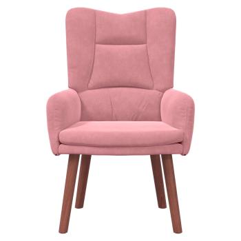 Sessel Rosa 63 x 67 x 94 cm Samt