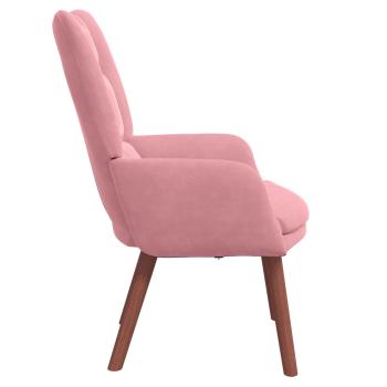 Sessel Rosa 63 x 67 x 94 cm Samt