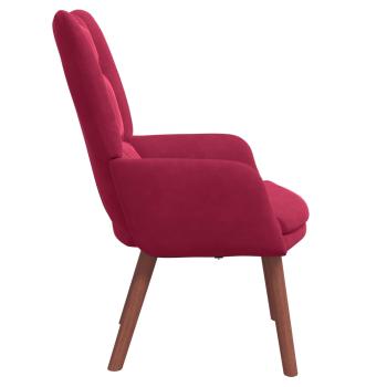 Sessel Weinrot 63 x 67 x 94 cm Samt