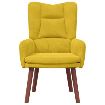 Sessel Gelb 63 x 67 x 94 cm Samt