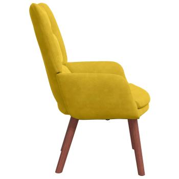 Sessel Gelb 63 x 67 x 94 cm Samt