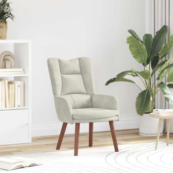 ARDEBO.de - Sessel Creme 63 x 67 x 94 cm Samt