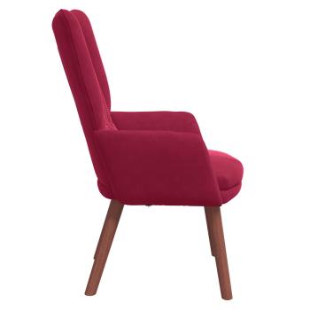 Sessel Weinrot 63 x 67 x 94 cm Samt
