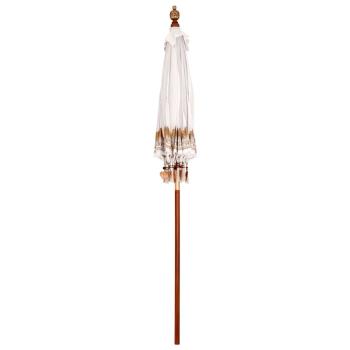 Balinesischer Sonnenschirm Creme 185 x 185 x 260 cm