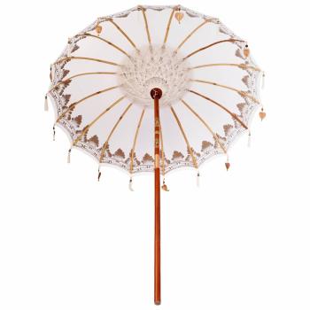 Balinesischer Sonnenschirm Creme 185 x 185 x 260 cm