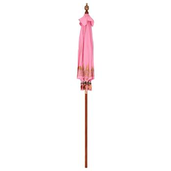 Balinesischer Sonnenschirm Rosa 185 x 185 x 260 cm