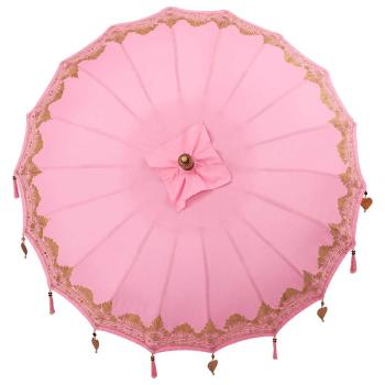 Balinesischer Sonnenschirm Rosa 185 x 185 x 260 cm