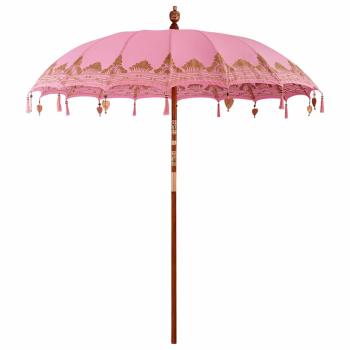 Balinesischer Sonnenschirm Rosa 215 x 215 x 260 cm